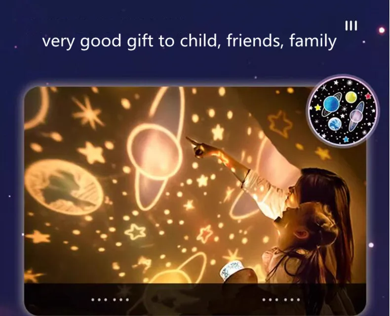 Starry Sky Projector Planetarium Lamp Romantic Room Ceiling Project Lamp for Kids Bedroom Decor Valentine's Day Gift 12 Films