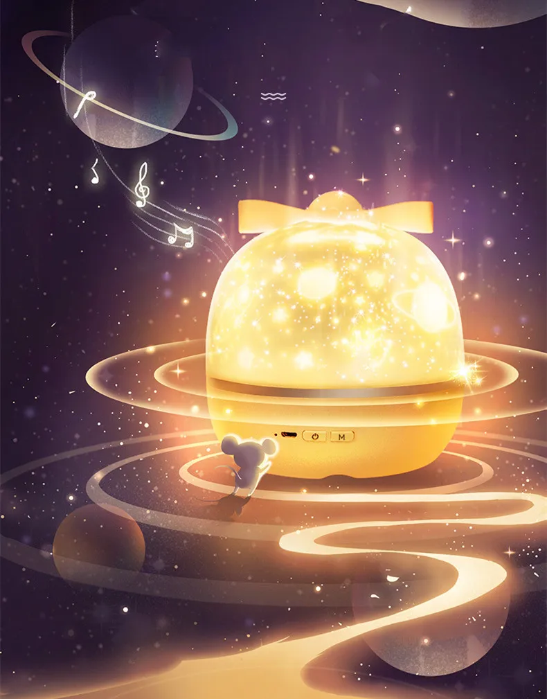 Starry Sky Projector Planetarium Lamp Romantic Room Ceiling Project Lamp for Kids Bedroom Decor Valentine's Day Gift 12 Films