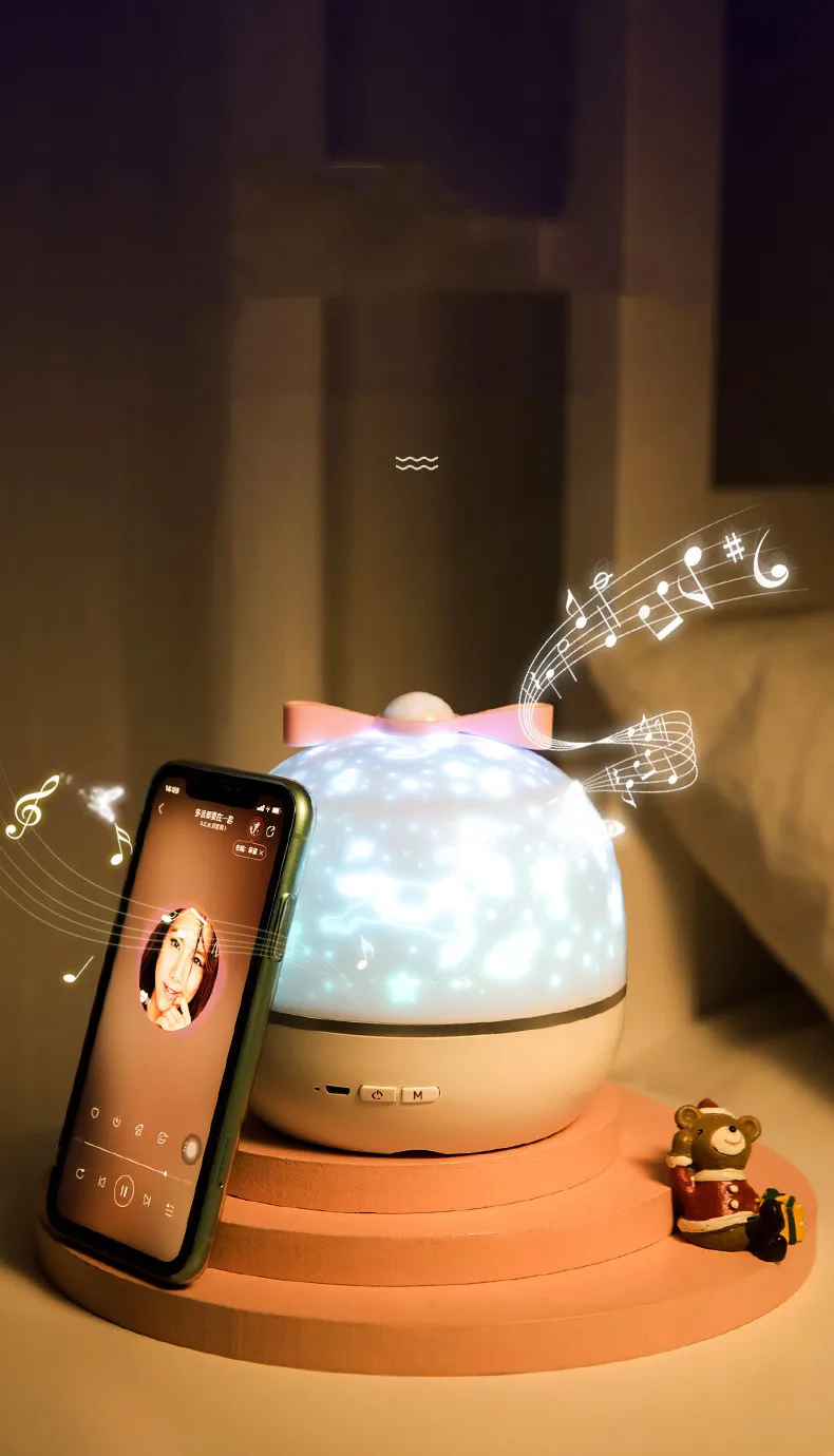 Starry Sky Projector Planetarium Lamp Romantic Room Ceiling Project Lamp for Kids Bedroom Decor Valentine's Day Gift 12 Films