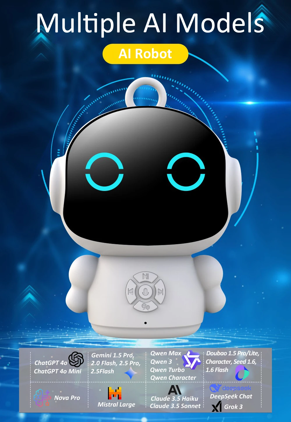 Tuya Smart AI Robot WiFi Early Education Toys for Children Speech Recognition & Voice Interactive Educational Learning Machine Tuya Smart AI Robot WiFi Early Education Toys for Children Speech Recognition & Voice Interactive Educational Learning Machine