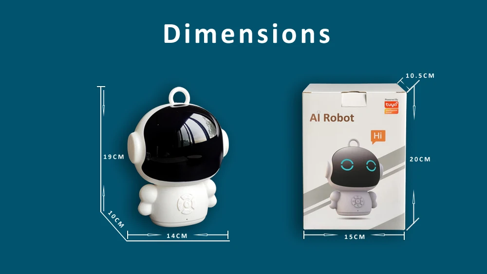 Tuya Smart AI Robot WiFi Early Education Toys for Children Speech Recognition & Voice Interactive Educational Learning Machine Tuya Smart AI Robot WiFi Early Education Toys for Children Speech Recognition & Voice Interactive Educational Learning Machine