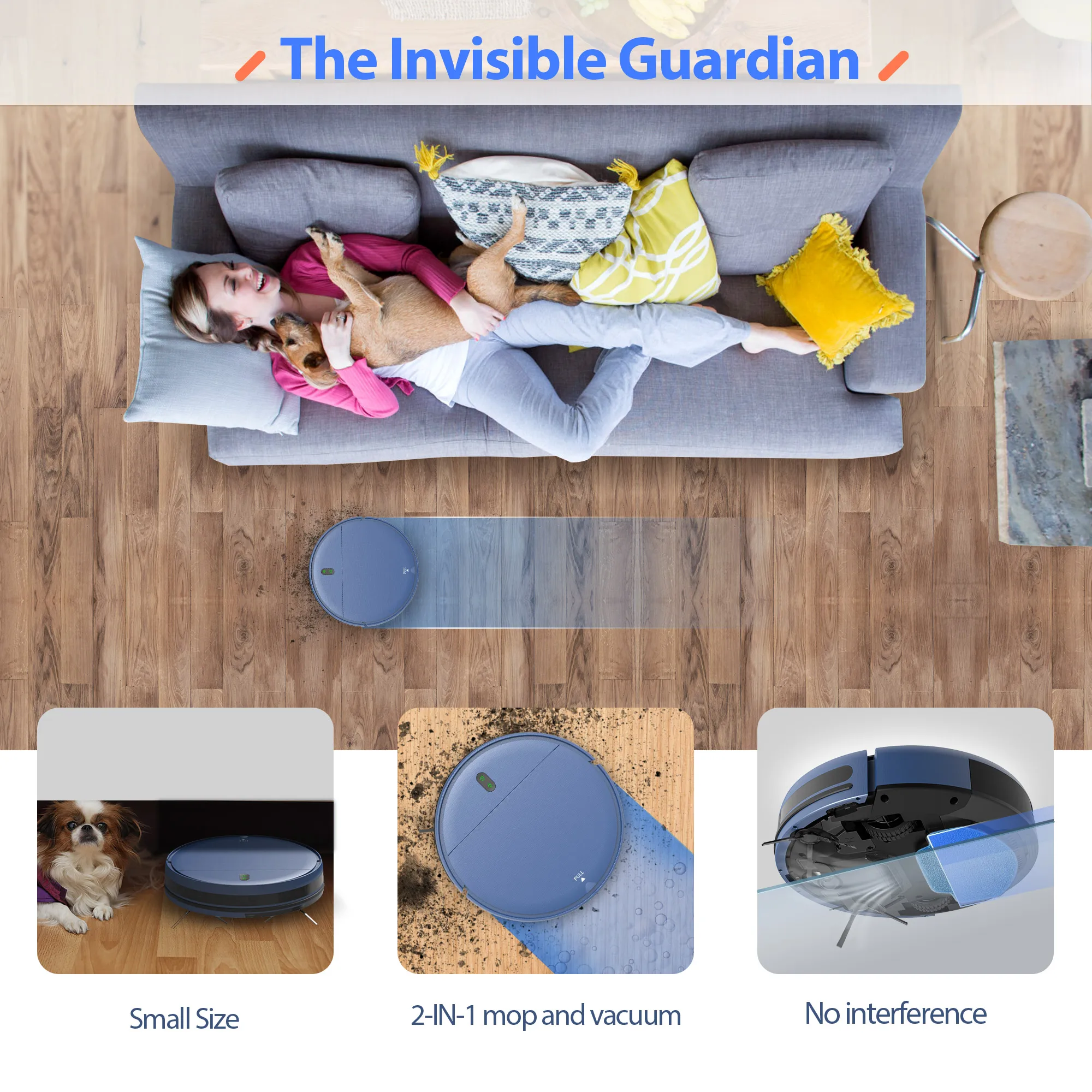 RAYFURN BR151 Robot Vacuum Cleaner, 6000Pa Suction, APP/Remote Control, Self Charging, APP Control Smart Home Floor Carpet Clean RAYFURN BR151 Robot Vacuum Cleaner, 6000Pa Suction, APP/Remote Control, Self Charging, APP Control Smart Home Floor Carpet Clean