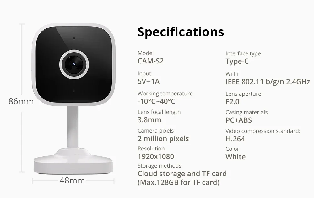 SONOFF CAM Slim Gen2 1080P HD WiFi Smart Home Security Camera Motion Detection With Night Vision Work With Ewelink Alexa Google SONOFF CAM Slim Gen2 1080P HD WiFi Smart Home Security Camera Motion Detection With Night Vision Work With Ewelink Alexa Google