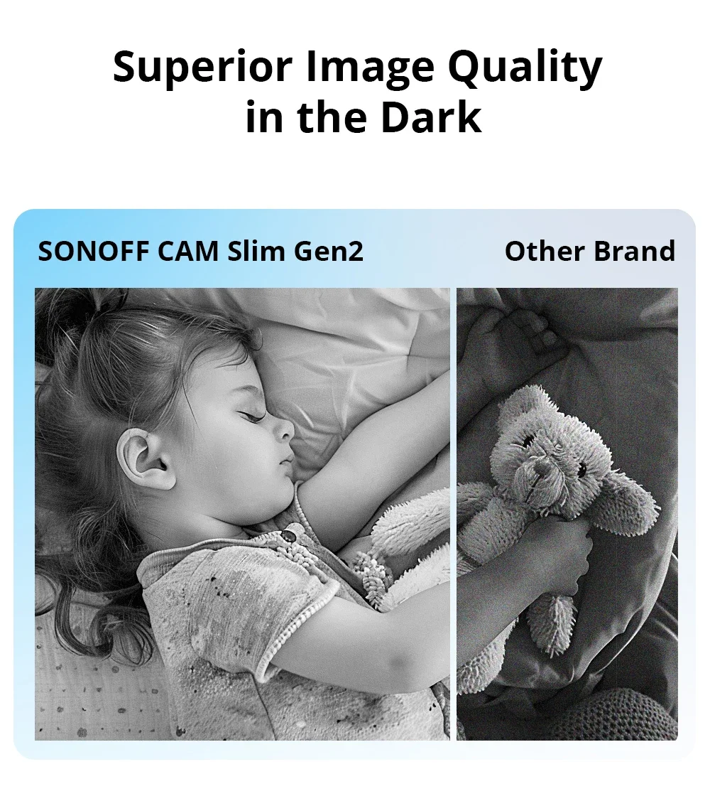 SONOFF CAM Slim Gen2 1080P HD WiFi Smart Home Security Camera Motion Detection With Night Vision Work With Ewelink Alexa Google SONOFF CAM Slim Gen2 1080P HD WiFi Smart Home Security Camera Motion Detection With Night Vision Work With Ewelink Alexa Google
