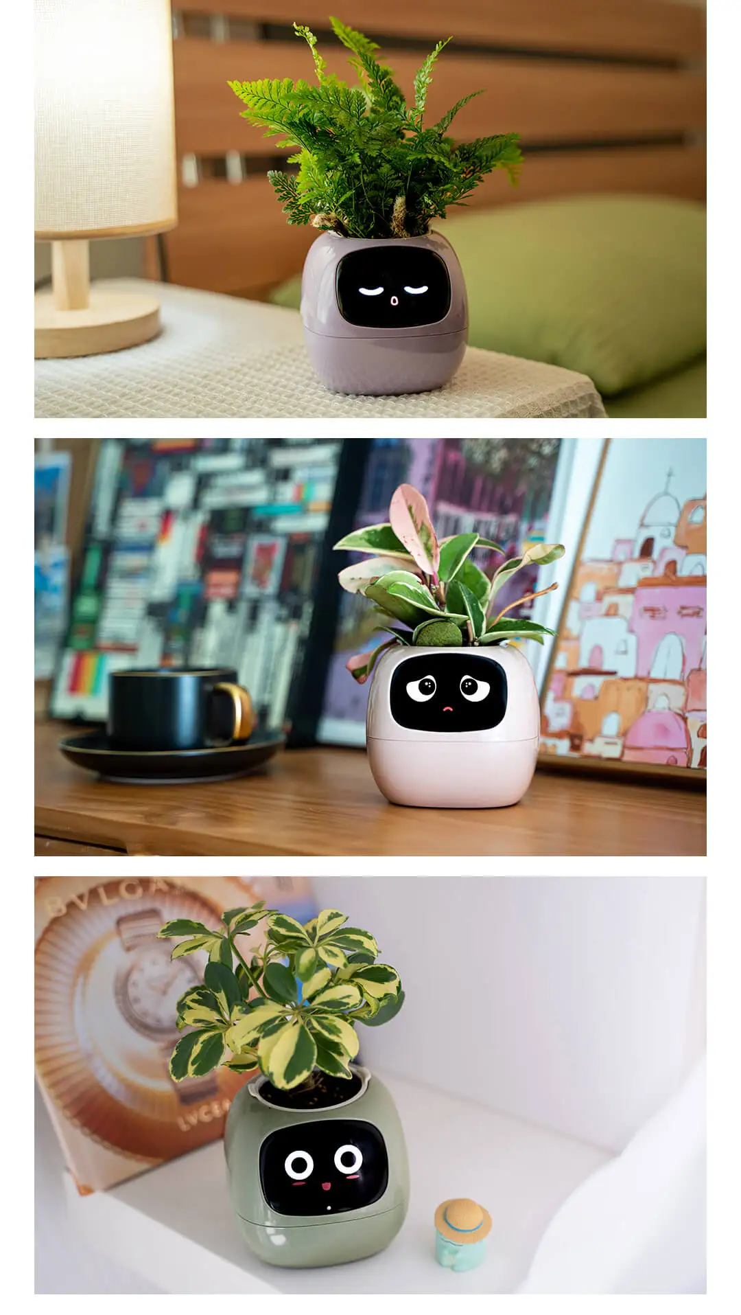 Plant cute pet robot electronic pet healing table with AI electronic toys creative holiday gifts