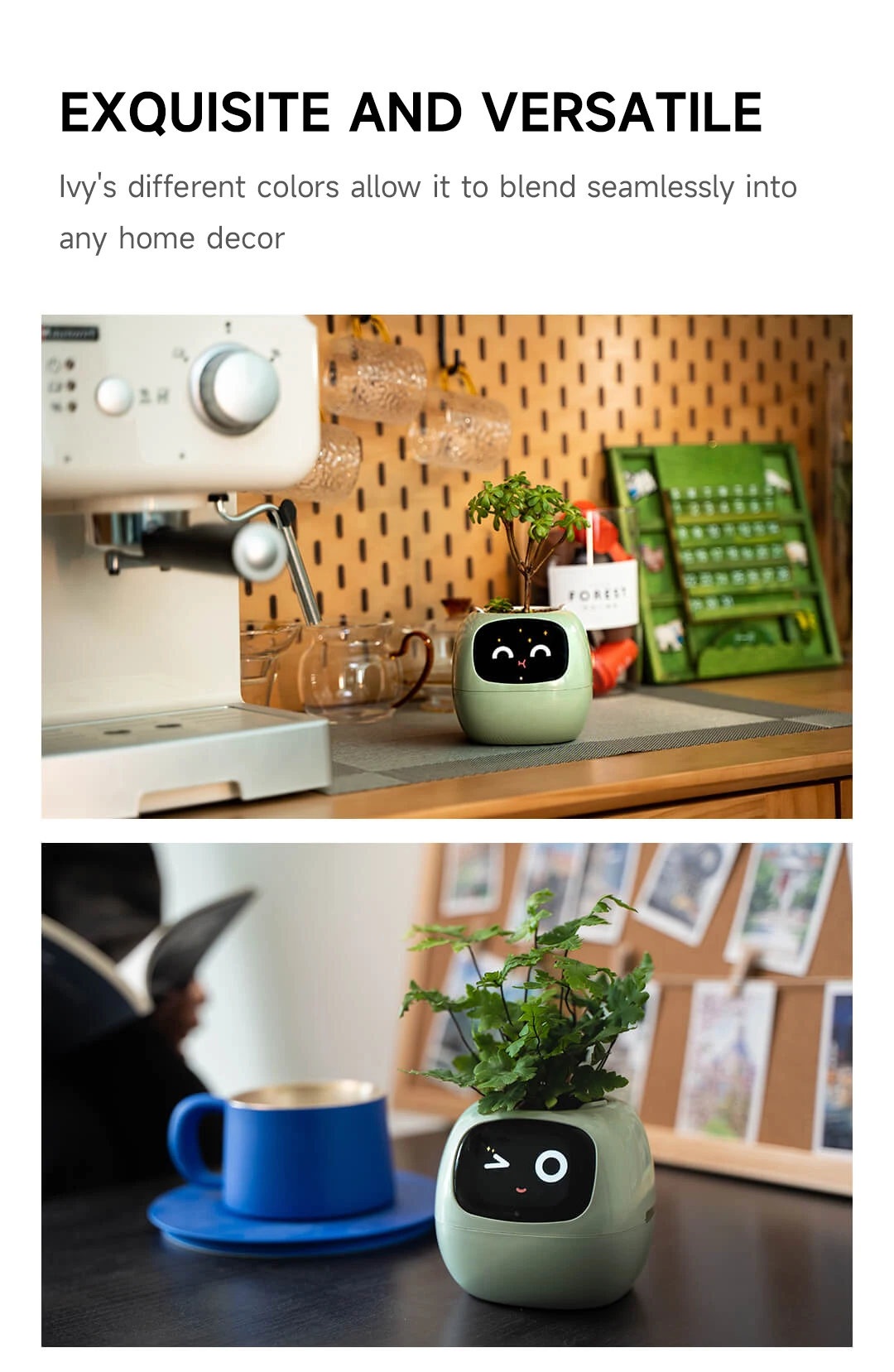 Plant cute pet robot electronic pet healing table with AI electronic toys creative holiday gifts