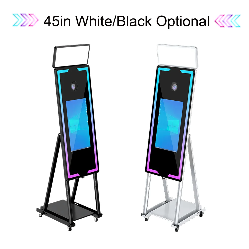 Touch Screen Photobooth Portable 40 65 inch Mirror magic Photo Booth Machine For Wedding Party Activity Touch Screen Photobooth Portable 40 65 inch Mirror magic Photo Booth Machine For Wedding Party Activity