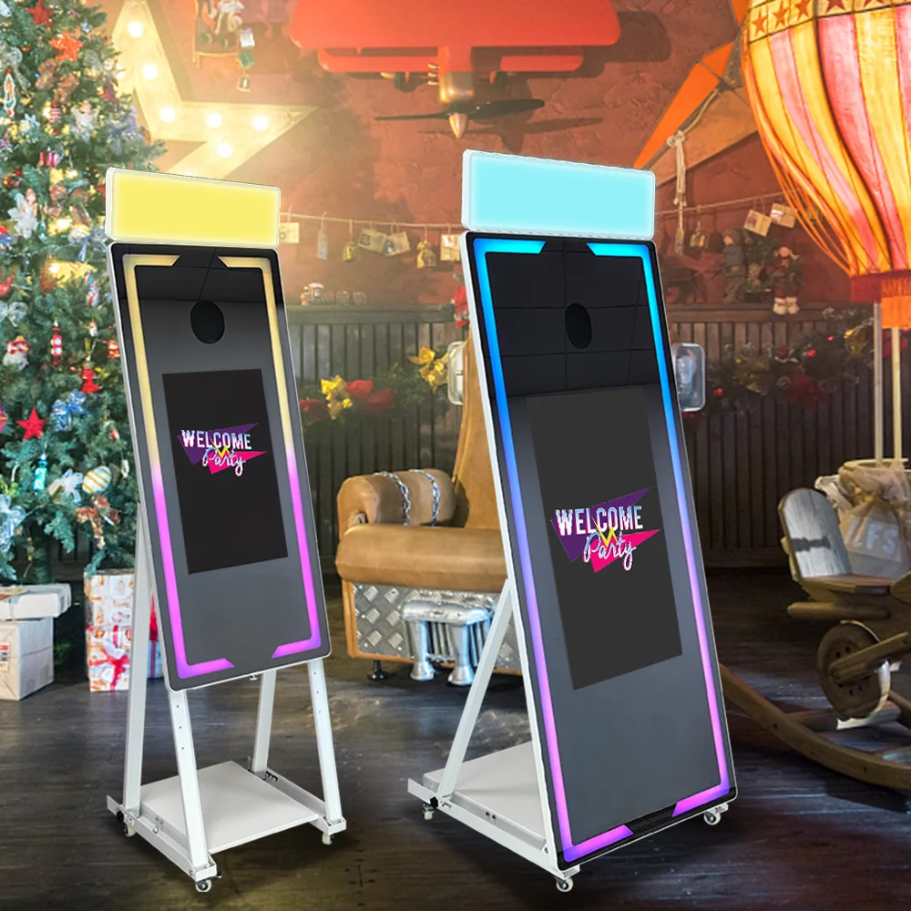 Touch Screen Photobooth Portable 40 65 inch Mirror magic Photo Booth Machine For Wedding Party Activity Touch Screen Photobooth Portable 40 65 inch Mirror magic Photo Booth Machine For Wedding Party Activity