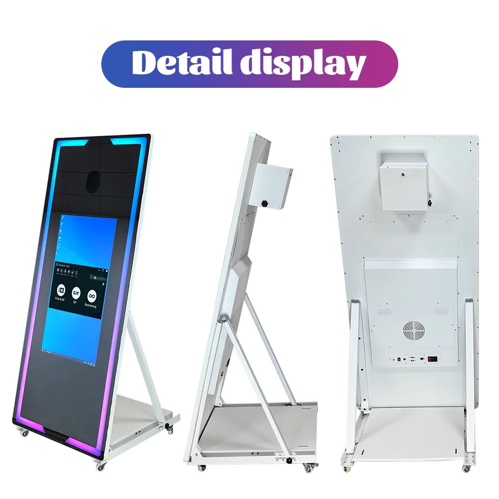 Touch Screen Photobooth Portable 40 65 inch Mirror magic Photo Booth Machine For Wedding Party Activity Touch Screen Photobooth Portable 40 65 inch Mirror magic Photo Booth Machine For Wedding Party Activity