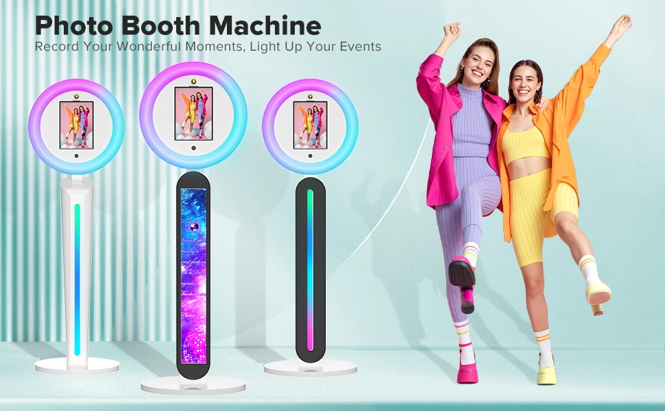 Selfie Stand Photo Booth Machine ipad Photobooth compatible for 10.2-12.9inch ipad Photo Booth Stand Machine for Party Wedding Selfie Stand Photo Booth Machine ipad Photobooth compatible for 10.2-12.9inch ipad Photo Booth Stand Machine for Party Wedding