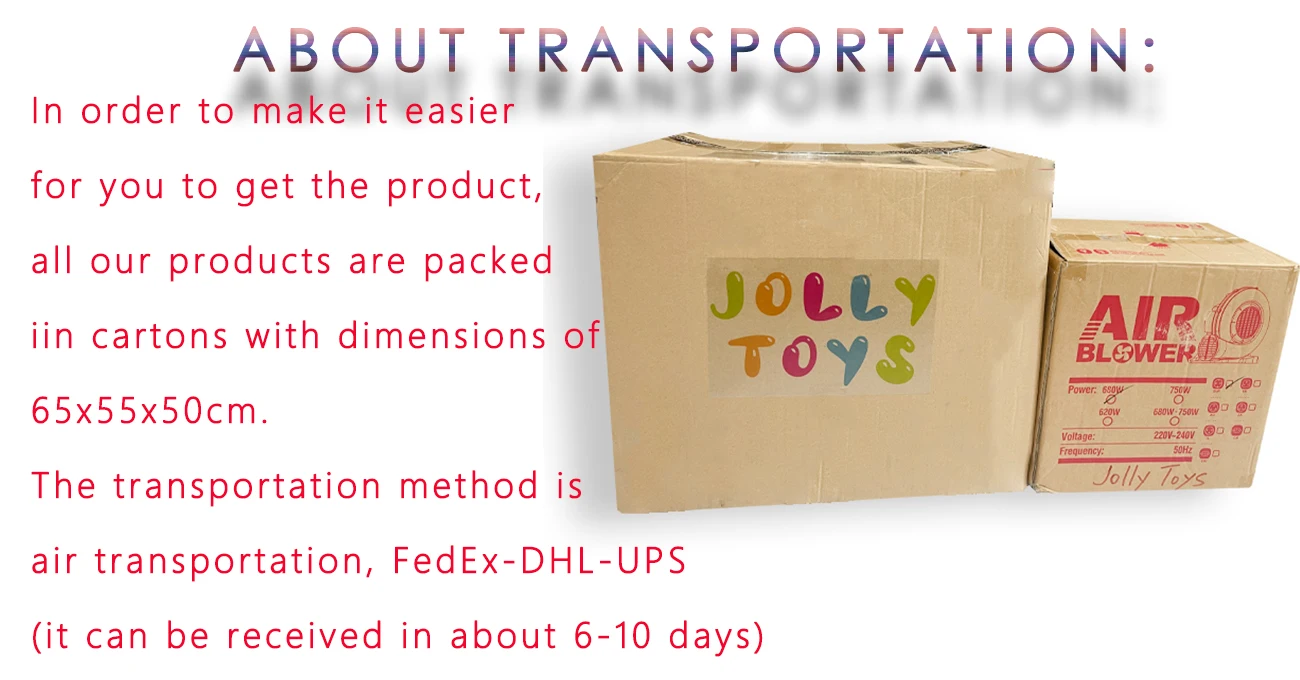 JOLLY TOYS Balloon inflatable bubble house with trampoline and transparent dome PVC material  with blower