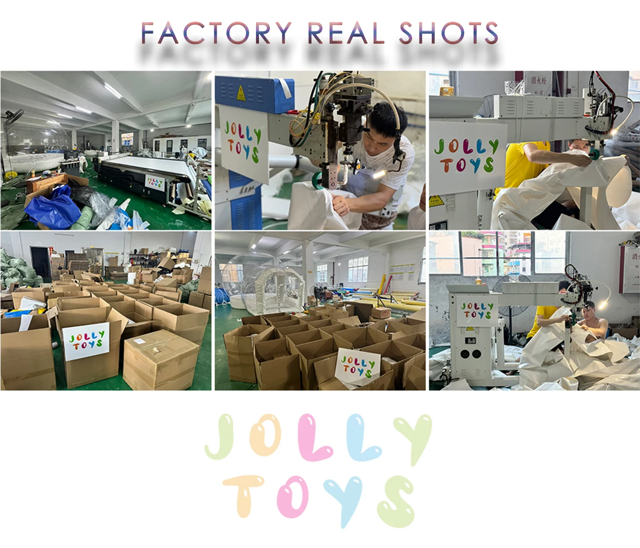 JOLLY TOYS Balloon inflatable bubble house with trampoline and transparent dome PVC material  with blower