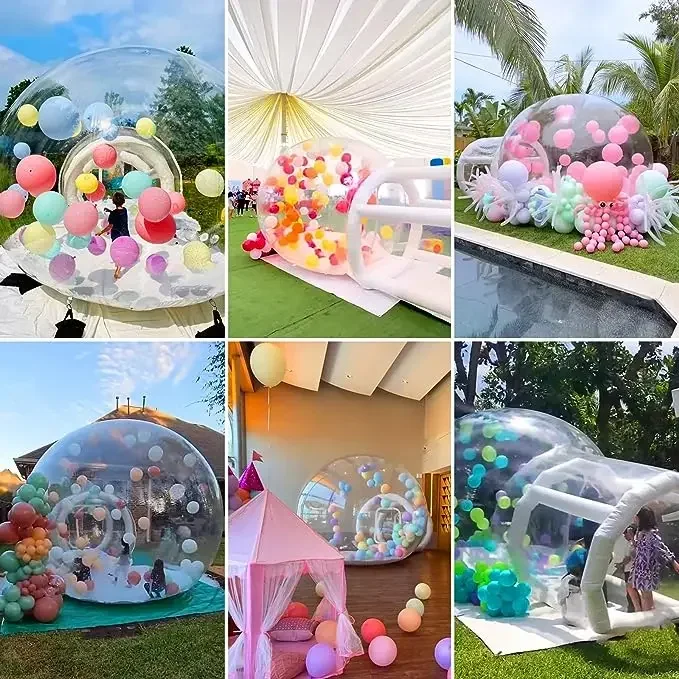 Inflatable Bubble House for Party Supplies,Outdoor Wedding Decor,Kids Birthday Party amusement park, Transparent Bubble Dome