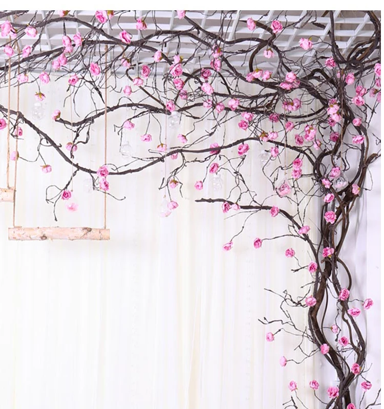3m immortal peony extra long thick vine hanging wreath home garden wedding arch DIY fake vine wall decoration 3m immortal peony extra long thick vine hanging wreath home garden wedding arch DIY fake vine wall decoration