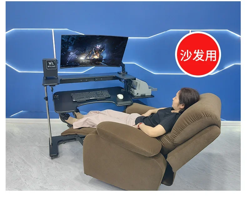 Computer desk bed notebook desktop computer desk bedside table lifting table lazy table cockpit suspension bracket