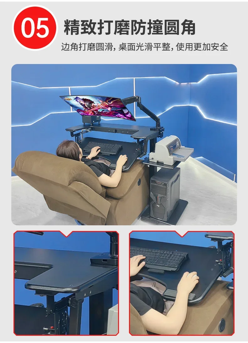 Computer desk bed notebook desktop computer desk bedside table lifting table lazy table cockpit suspension bracket