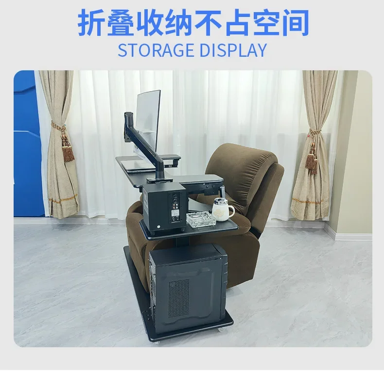 Computer desk bed notebook desktop computer desk bedside table lifting table lazy table cockpit suspension bracket