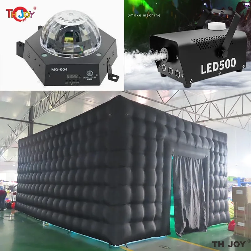 7x5m Disco Light N Fog Machine Black Cube Blow Up Bar Tent Inflatable Nightclub Portable Inflatable Party Tent Free Air Shipping 7x5m Disco Light N Fog Machine Black Cube Blow Up Bar Tent Inflatable Nightclub Portable Inflatable Party Tent Free Air Shipping
