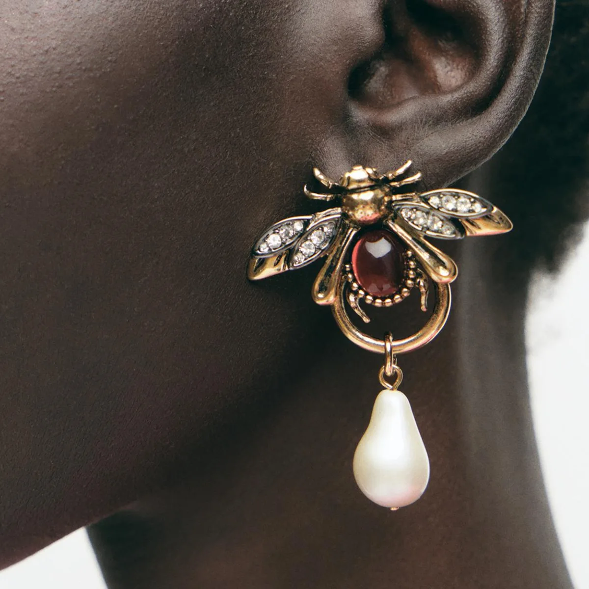 2025 New ZAA Vintage Metal Animals Earrings Imitation Pearl Drop Earrings for Women Fashion Jewelry Holiday Party Gifts