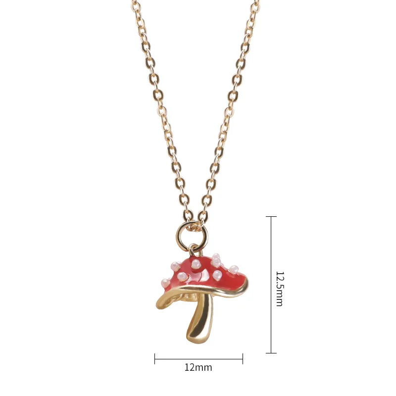 Makersland Unique Mushroom Necklace For Women Cute Mushroom Pendant Jewelry Gifts Fashion Chain Necklaces For Girls Wholesale Makersland Unique Mushroom Necklace For Women Cute Mushroom Pendant Jewelry Gifts Fashion Chain Necklaces For Girls Wholesale