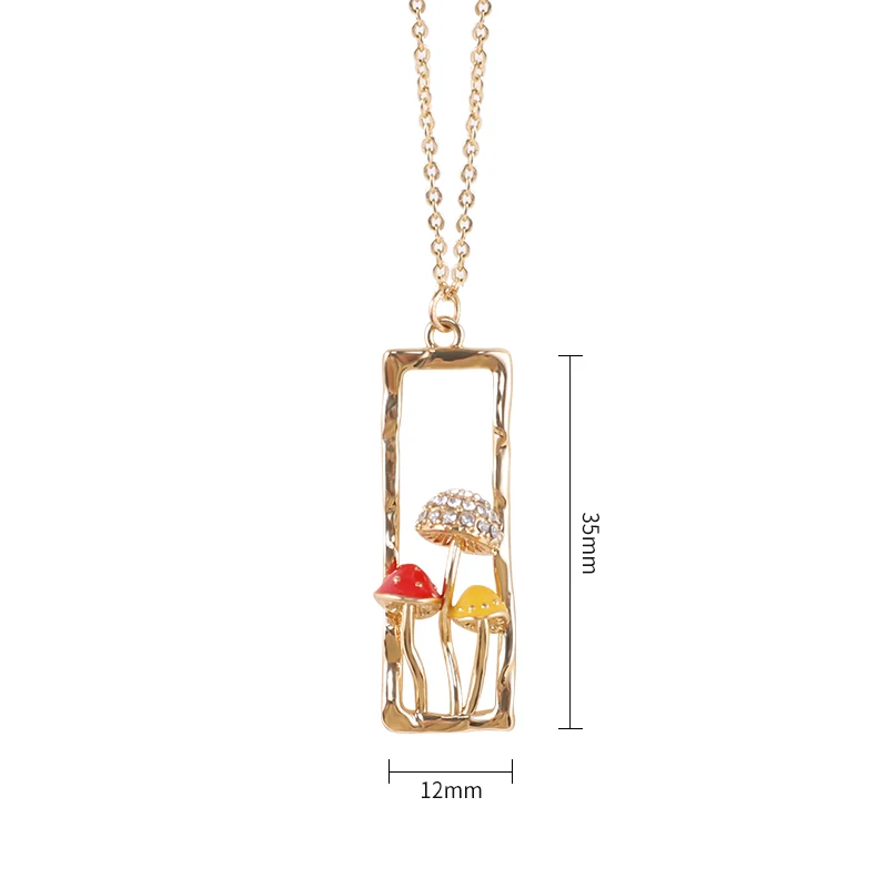 Makersland Unique Mushroom Necklace For Women Cute Mushroom Pendant Jewelry Gifts Fashion Chain Necklaces For Girls Wholesale Makersland Unique Mushroom Necklace For Women Cute Mushroom Pendant Jewelry Gifts Fashion Chain Necklaces For Girls Wholesale