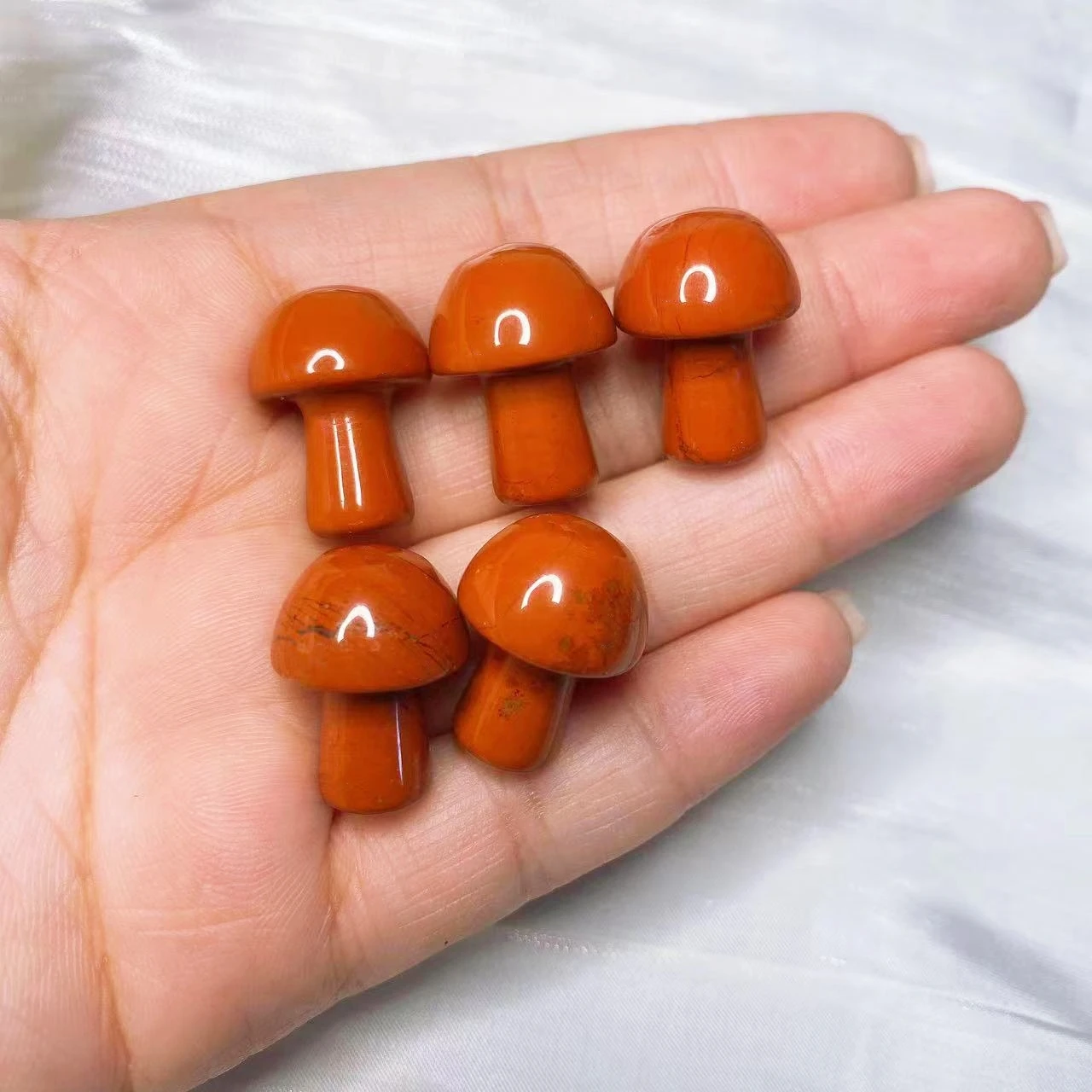 Natural Crystal Mini Mushroom Gem Stone Quartz Statue Carved Mineral Reiki Healing DIY Crafts aquarium Gift Home Decoration