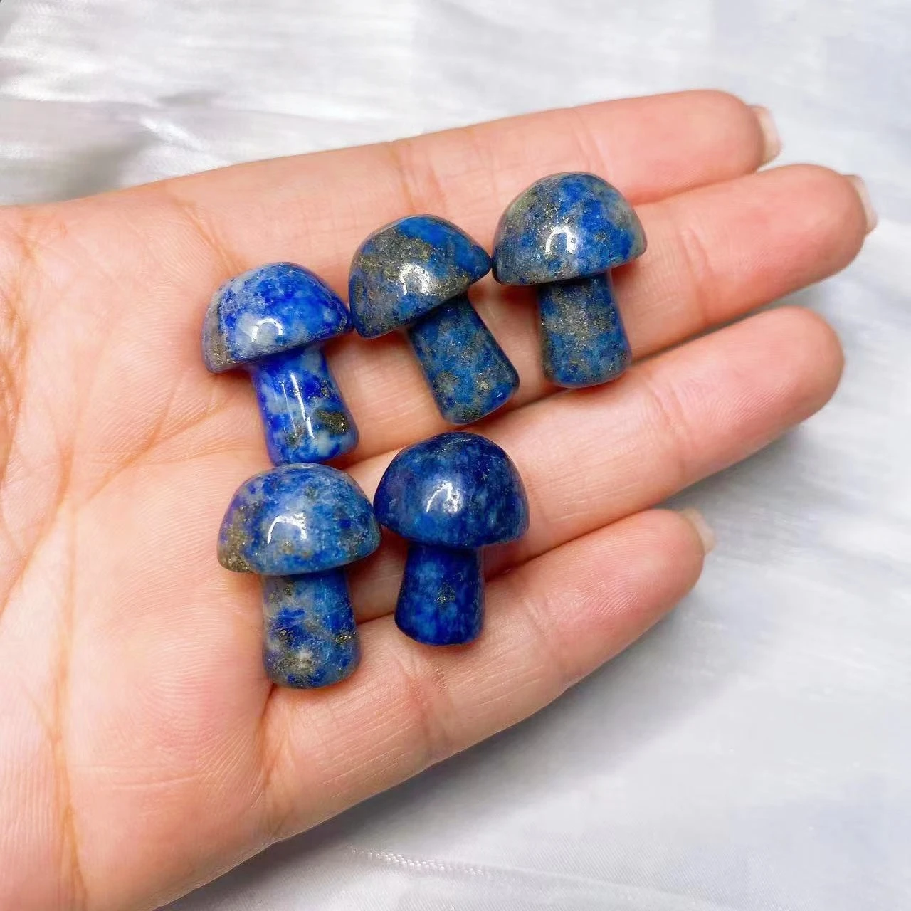 Natural Crystal Mini Mushroom Gem Stone Quartz Statue Carved Mineral Reiki Healing DIY Crafts aquarium Gift Home Decoration