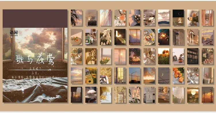 366pcs Scrapbook Paper Craft Vintage Scrapbooking Paper Art Junk Journal Supplies Deco Sticker Natural Collection Material Paper