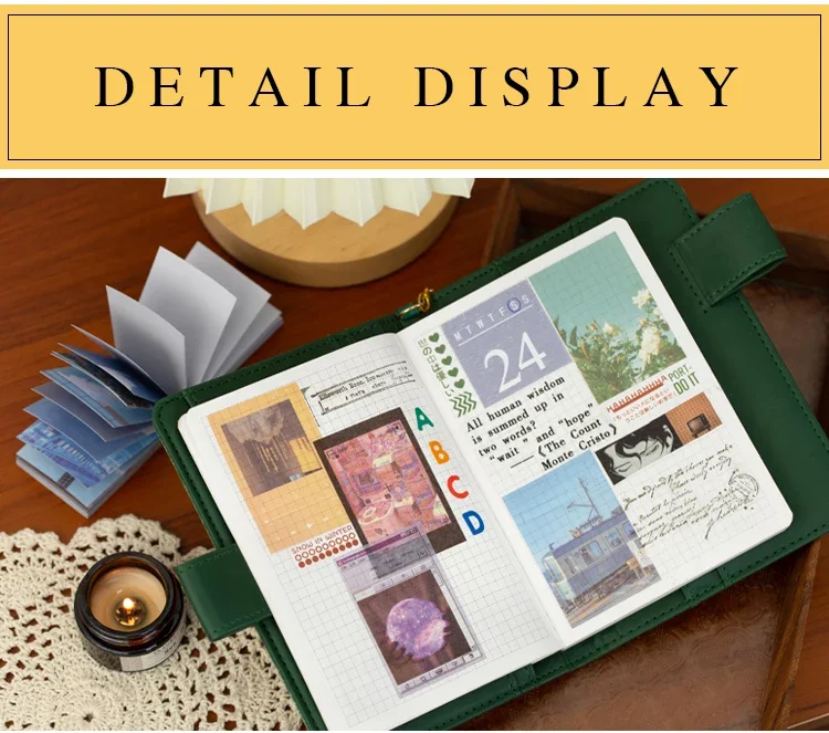 366pcs Scrapbook Paper Craft Vintage Scrapbooking Paper Art Junk Journal Supplies Deco Sticker Natural Collection Material Paper