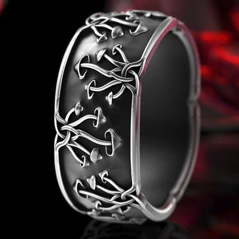 Men's Fashionable Retro Style Ring with Small Mushroom Shape and Halloween Theme Men's Fashionable Retro Style Ring with Small Mushroom Shape and Halloween Theme