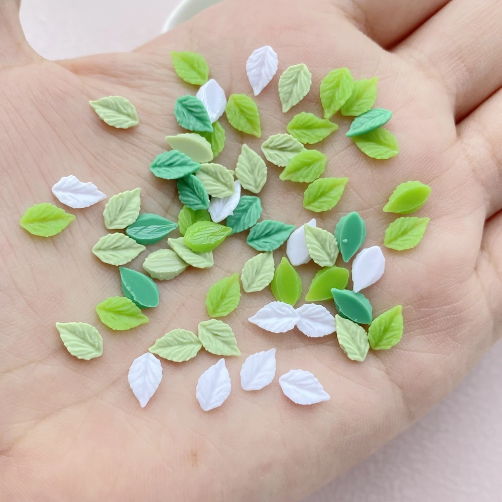 200Pcs New Cute Resin Mini Small Leaves Flatback Jewelry Making Manicure Hairwear Accessories 200Pcs New Cute Resin Mini Small Leaves Flatback Jewelry Making Manicure Hairwear Accessories