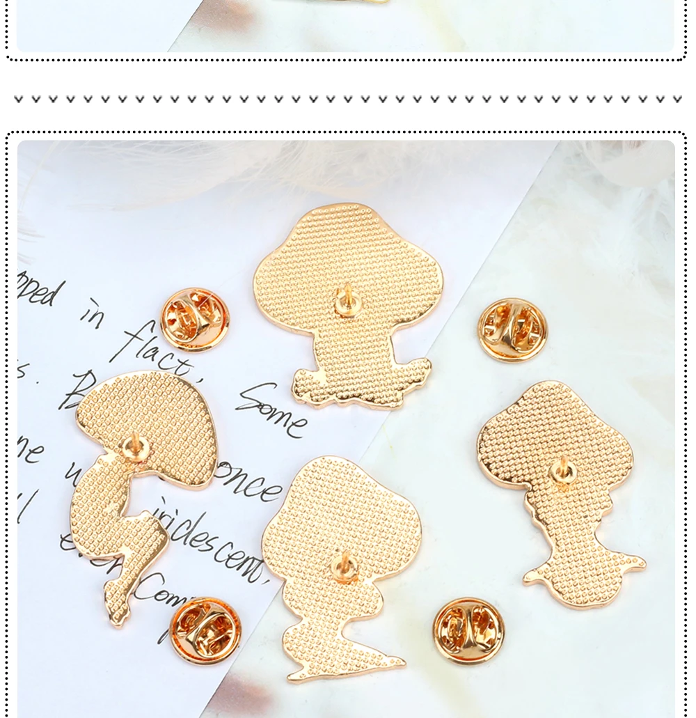 Mushroom Lady Theme Lapel Pins Art Girls and Plant Brooches Cartoon Funny Backpack Enamel Pin Woman Badges Fashion Jewelry Gifts