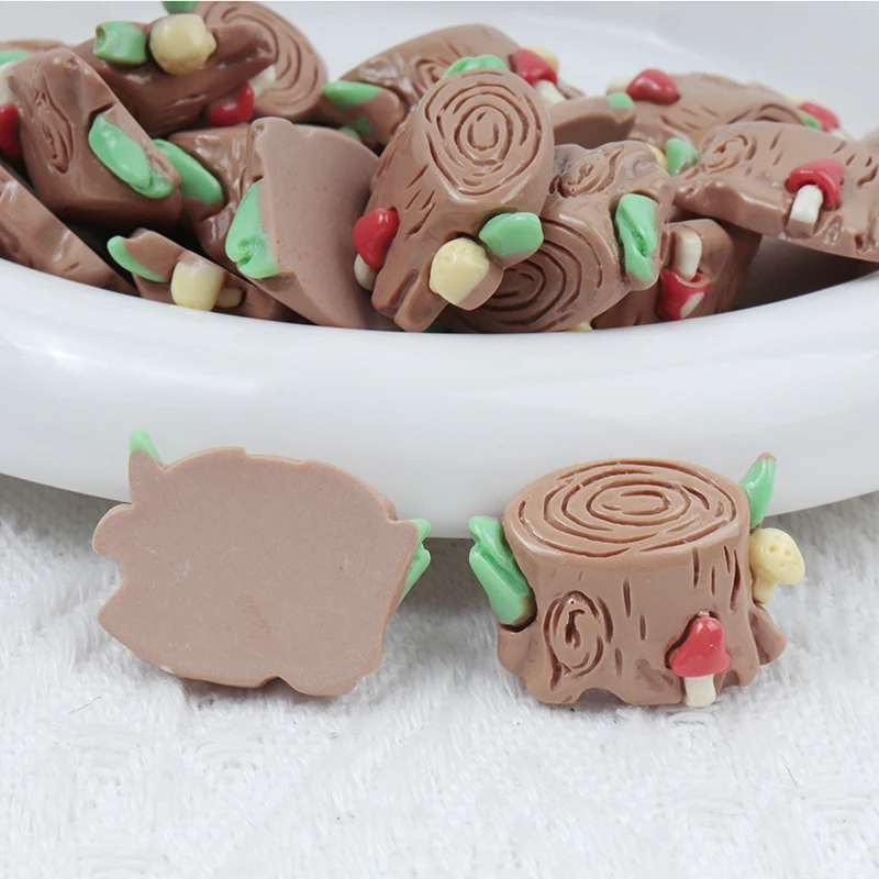 10/100PCS Rural Mushroom Series Children Resin Craft Ornament DIY Jewelry Decor Accessories Art Handwork Flatback Patch Material