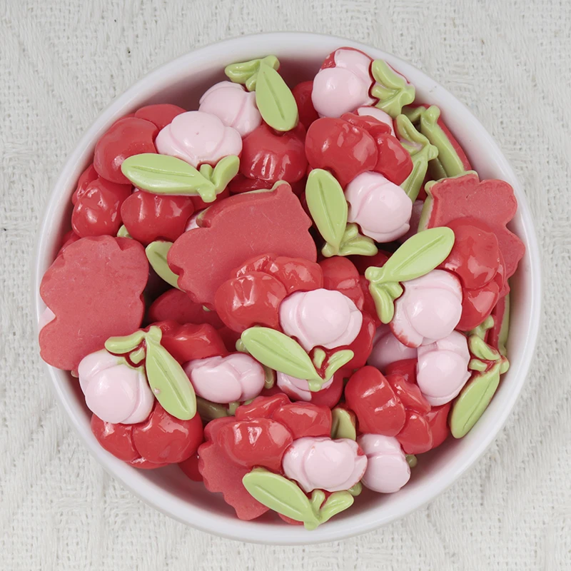 10/100PCS Rural Mushroom Series Children Resin Craft Ornament DIY Jewelry Decor Accessories Art Handwork Flatback Patch Material