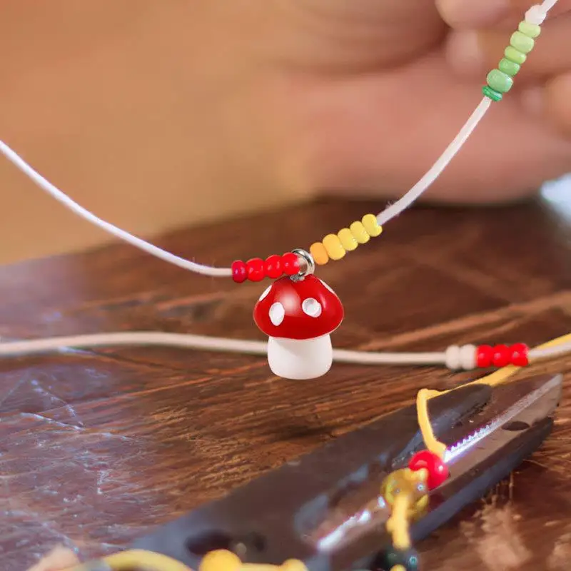 20 Pcs Mushroom Pendant Charms for Earring Making Earrings Bulk Jewelry Mushrooms