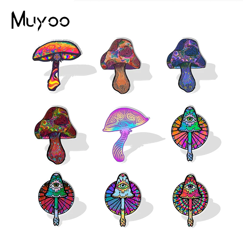 2022 New Arrival Fashion Colorful Rainbow Pride Mushroom with Eyes Handcraft Epoxy Acrylic Lapel Pins Badge Pin 2022 New Arrival Fashion Colorful Rainbow Pride Mushroom with Eyes Handcraft Epoxy Acrylic Lapel Pins Badge Pin