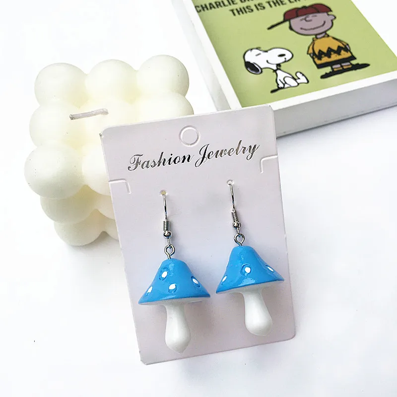 Cute Acrylic Mushroom Earrings for Girl Women Colorful Drop Earring Children Jewelry Birthday Gift Cute Acrylic Mushroom Earrings for Girl Women Colorful Drop Earring Children Jewelry Birthday Gift