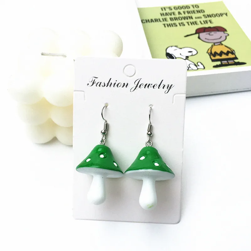 Cute Acrylic Mushroom Earrings for Girl Women Colorful Drop Earring Children Jewelry Birthday Gift Cute Acrylic Mushroom Earrings for Girl Women Colorful Drop Earring Children Jewelry Birthday Gift