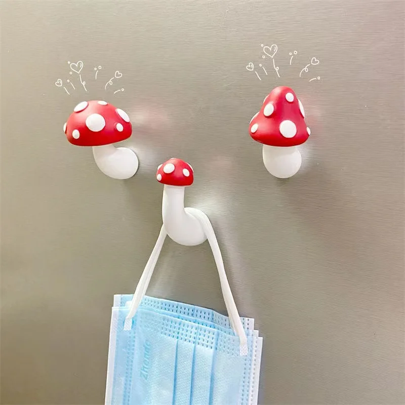 Red Mushroom Refrigerator Magnets Magnetic Stickers Wenchuang Products Interesting Creative Magnets Magnetic Stickers
