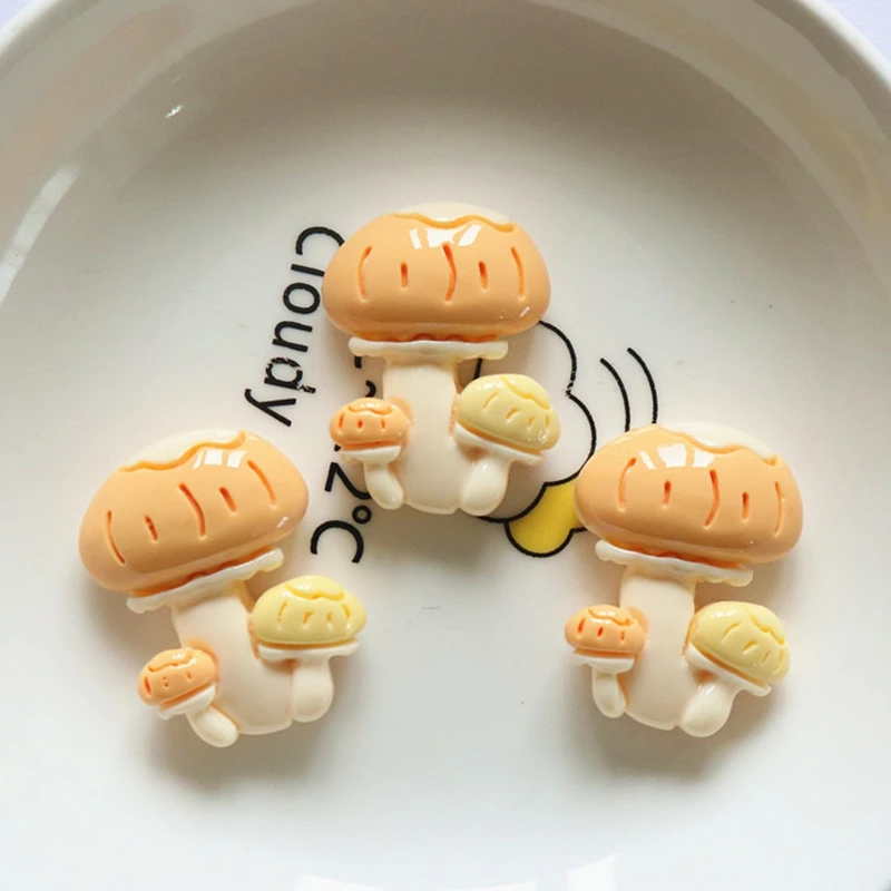 10Pcs New Cute Fruit Trees, Mushrooms, Flowers Series Resin Flatback Ornament Jewelry Making Manicure Hairwear Accessorie 10Pcs New Cute Fruit Trees, Mushrooms, Flowers Series Resin Flatback Ornament Jewelry Making Manicure Hairwear Accessorie