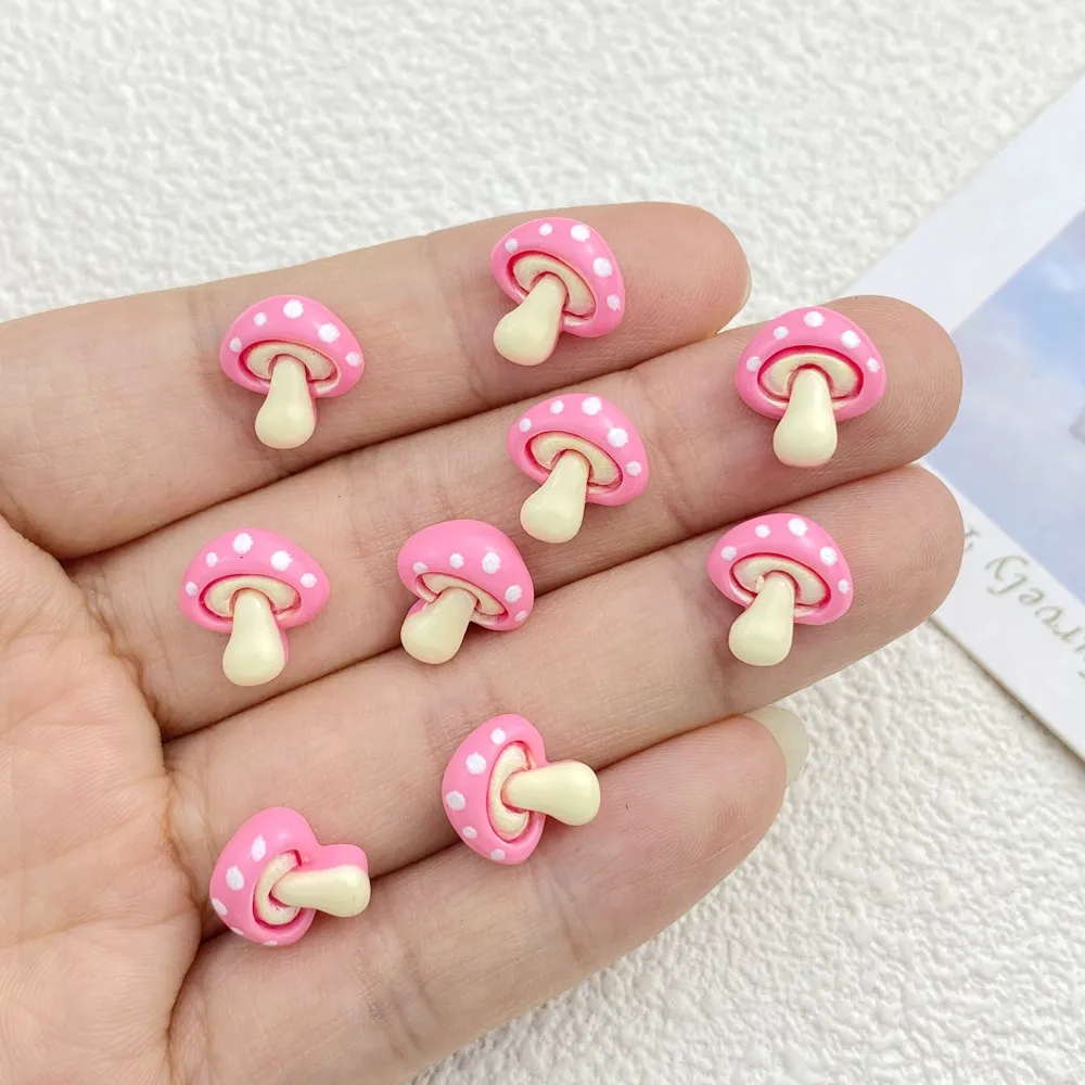 30Pcs New Cute Resin Small Mushroom Flat Back Ornament Jewelry Making Manicure Hairwear Accessorie 30Pcs New Cute Resin Small Mushroom Flat Back Ornament Jewelry Making Manicure Hairwear Accessorie