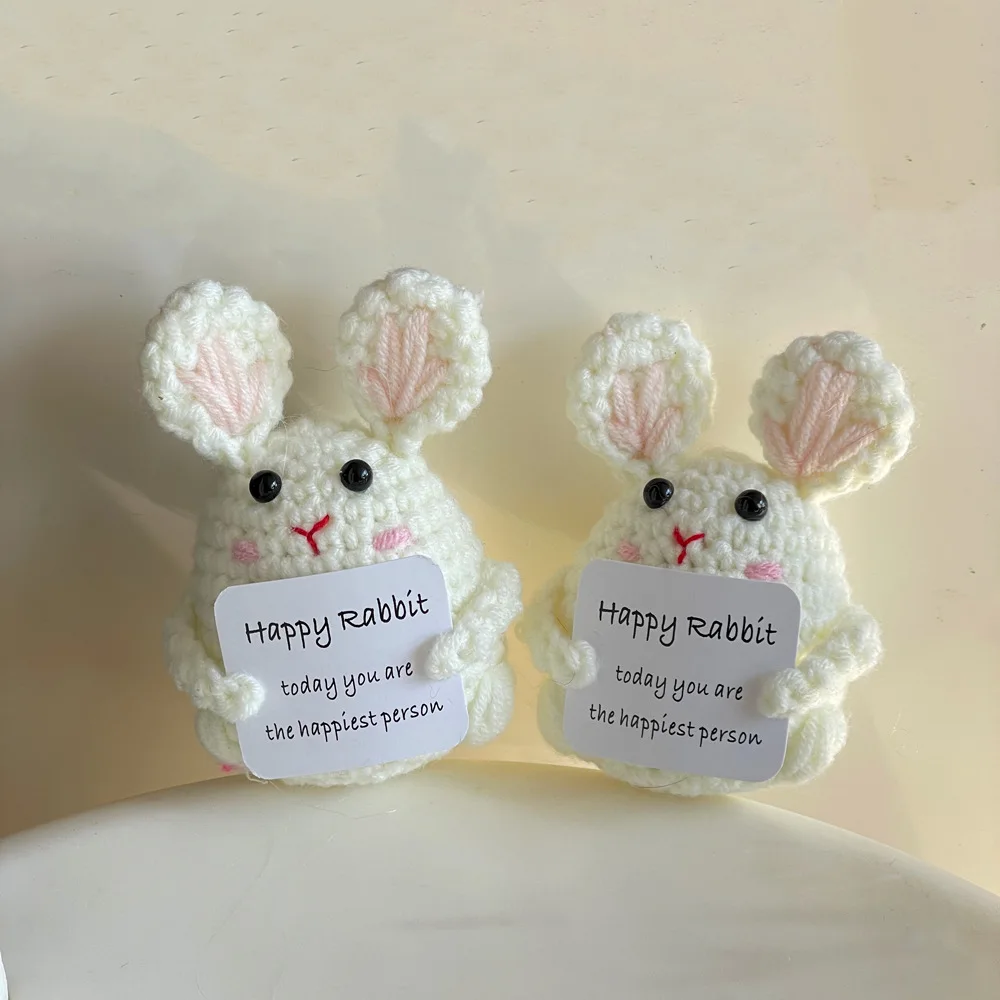 New Knitted Positive Turtle Doll Handmade Emotional Support Positive Crochet Sea Turtles Gifts for Christmas New Year Birthday