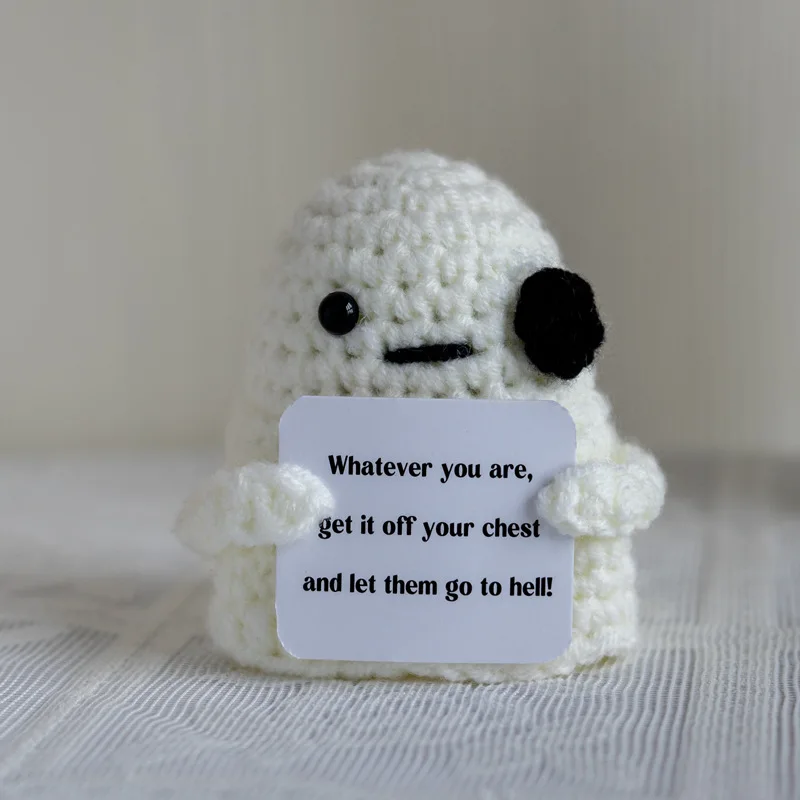 New Knitted Positive Turtle Doll Handmade Emotional Support Positive Crochet Sea Turtles Gifts for Christmas New Year Birthday