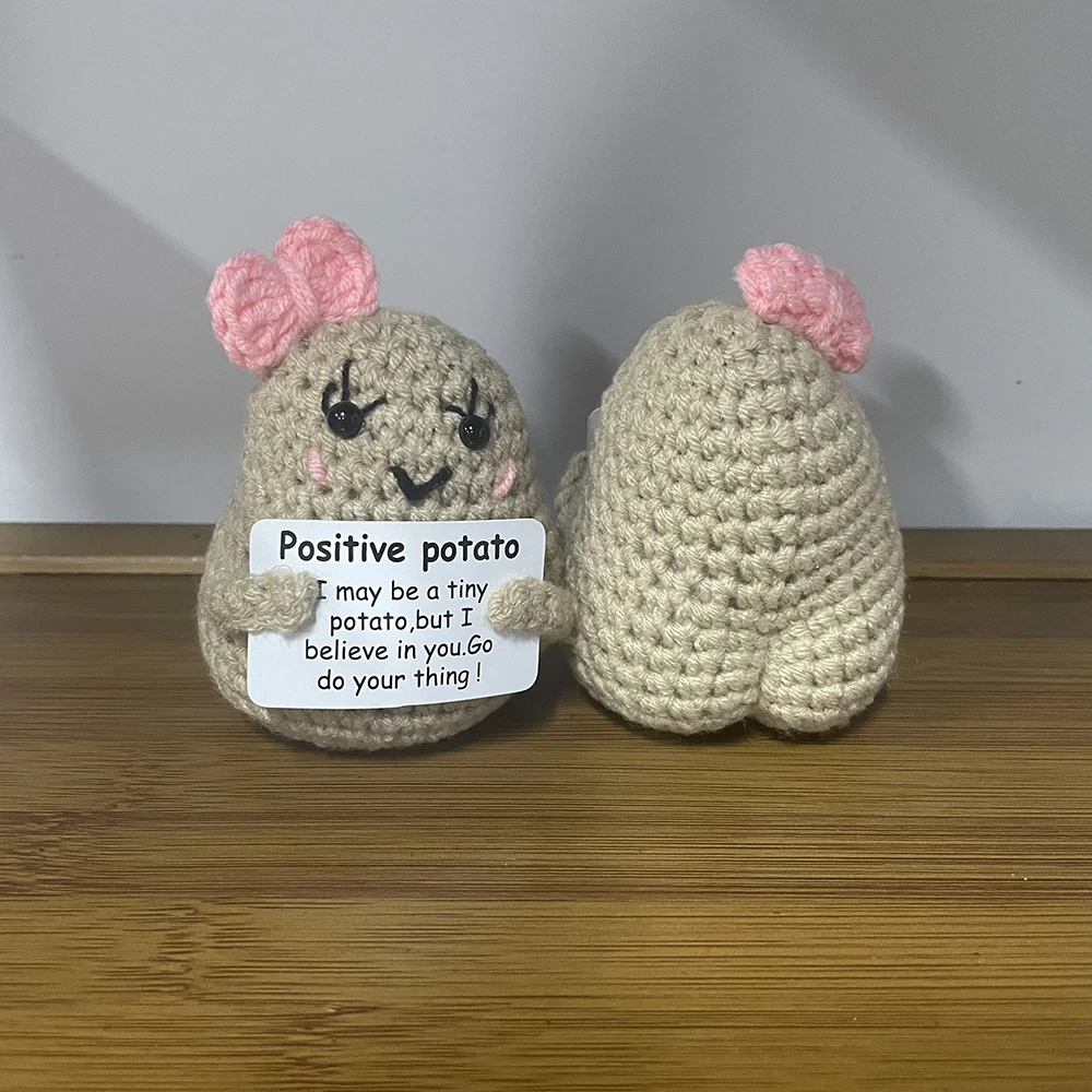 Personalized Big Butt Potato Cute Crochet Positive Potato Doll Home Room Decor Christmas Birthday Friends Party Decoration Gift