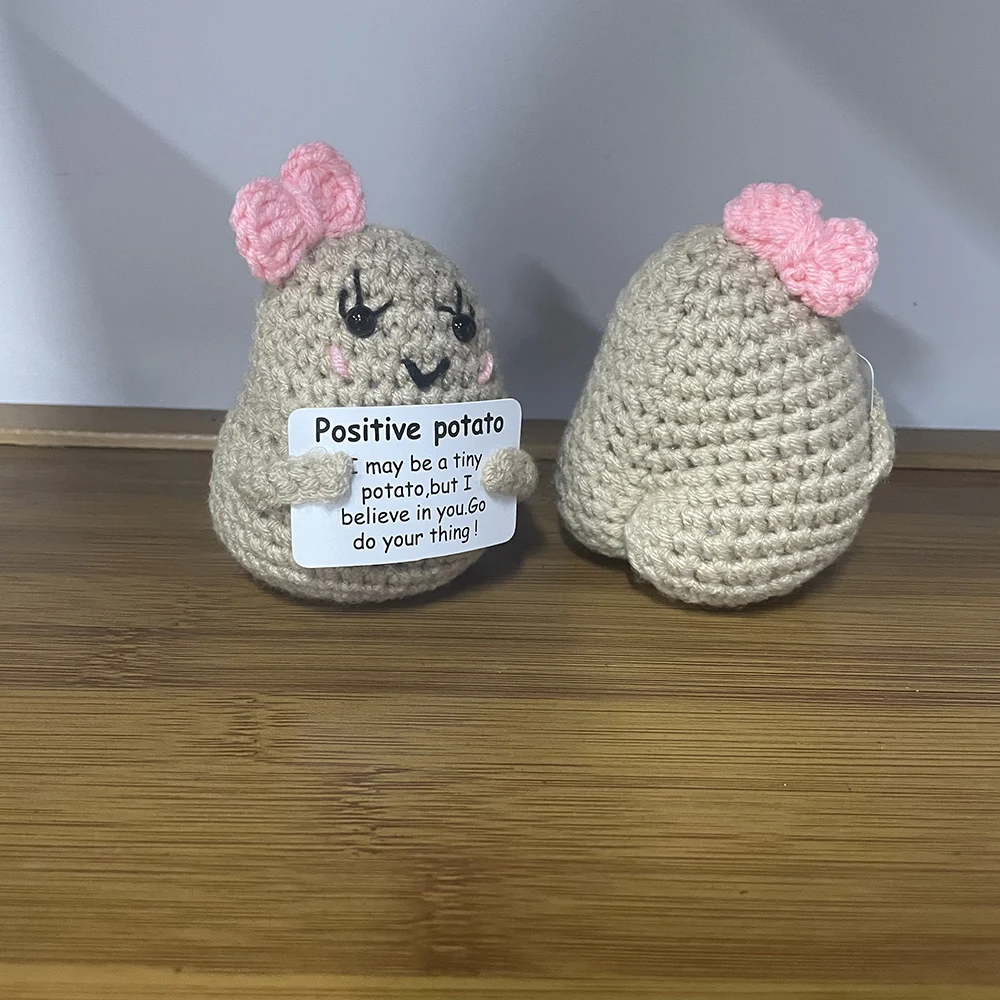 Personalized Big Butt Potato Cute Crochet Positive Potato Doll Home Room Decor Christmas Birthday Friends Party Decoration Gift