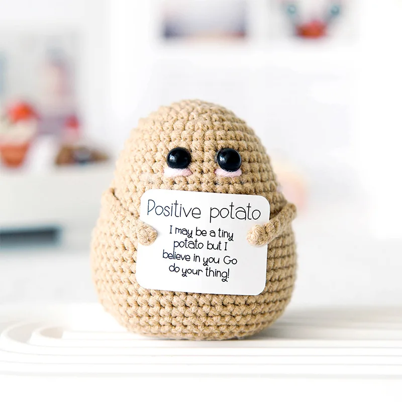 Personalized Big Butt Potato Cute Crochet Positive Potato Doll Home Room Decor Christmas Birthday Friends Party Decoration Gift