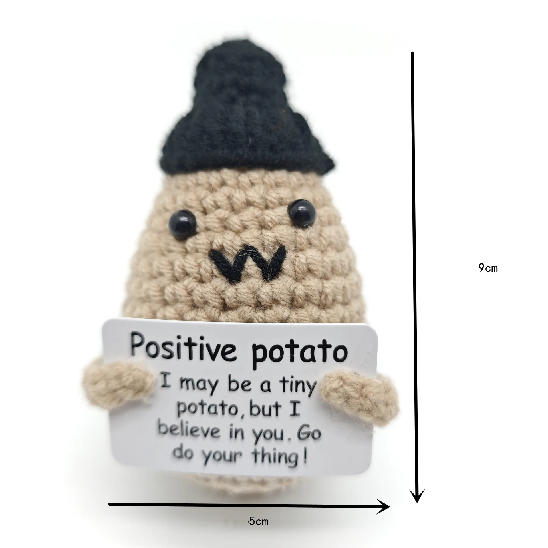 Funny Crochet Positive Energy Shark Doll With Card Emotional Support Crochet Cute Knitted Woolen Bee Room Decor Christmas Gifts