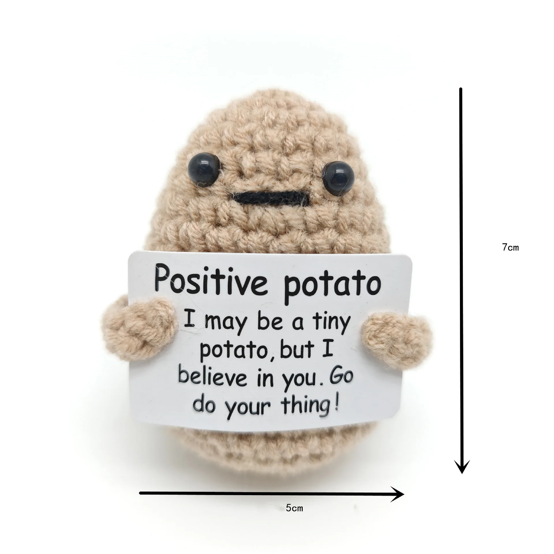 Funny Crochet Positive Energy Shark Doll With Card Emotional Support Crochet Cute Knitted Woolen Bee Room Decor Christmas Gifts