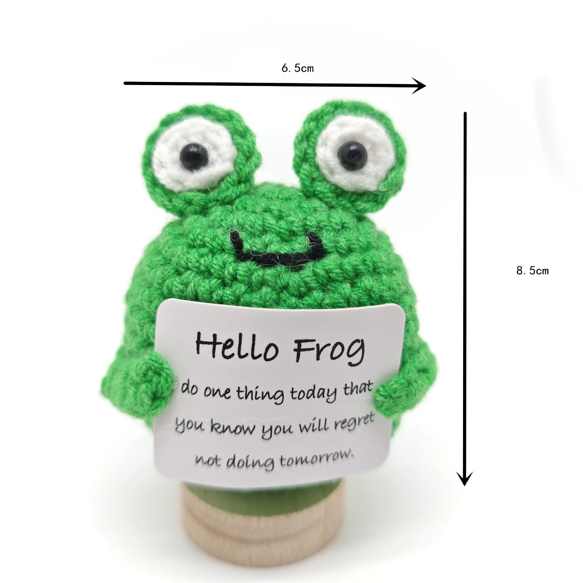 Funny Crochet Positive Energy Shark Doll With Card Emotional Support Crochet Cute Knitted Woolen Bee Room Decor Christmas Gifts