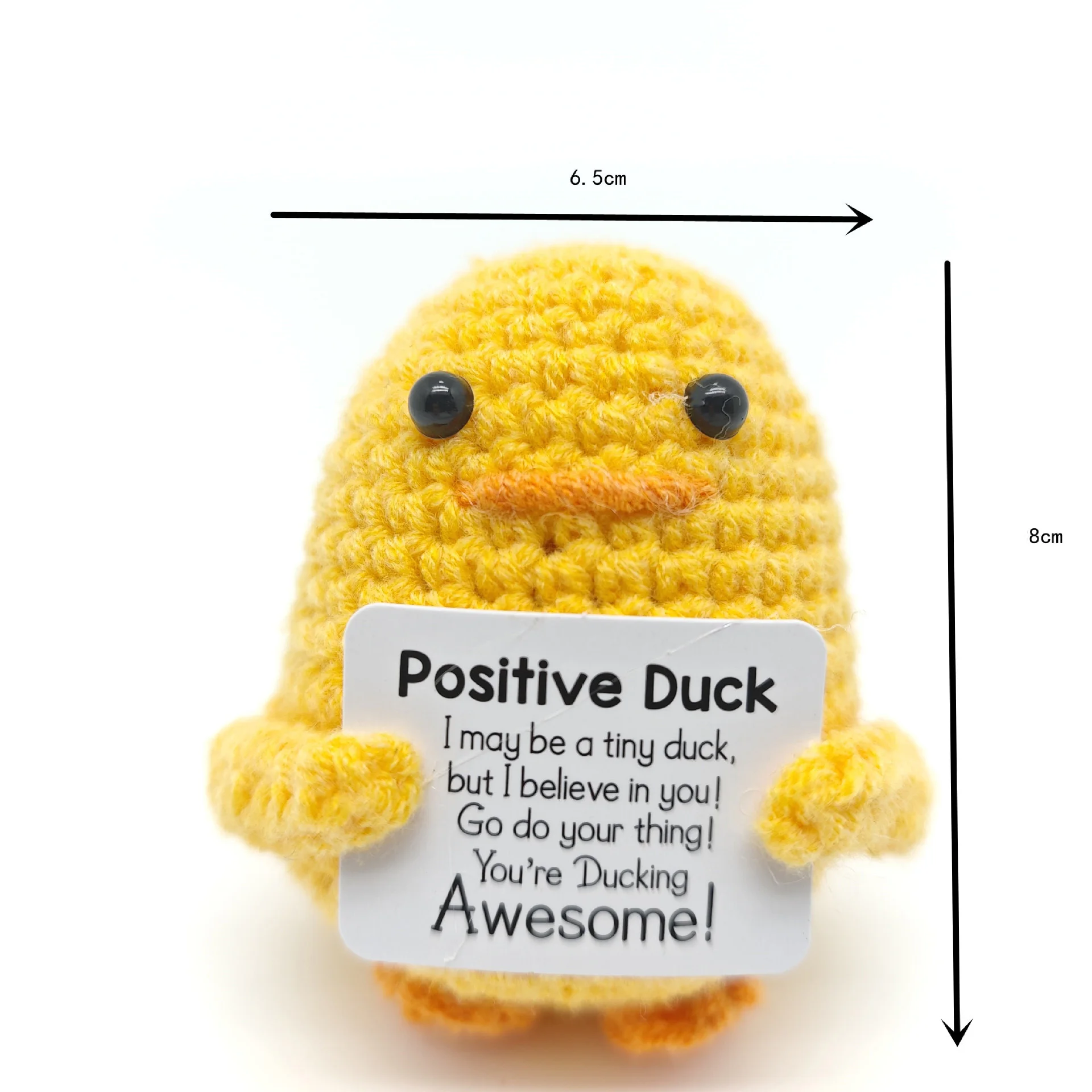 Funny Crochet Positive Energy Shark Doll With Card Emotional Support Crochet Cute Knitted Woolen Bee Room Decor Christmas Gifts